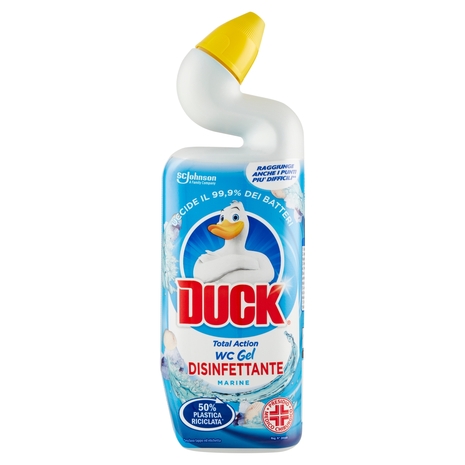 Duck WC Gel Disinfettante - Liquido per WC, Fragranza Marine, 750 ml